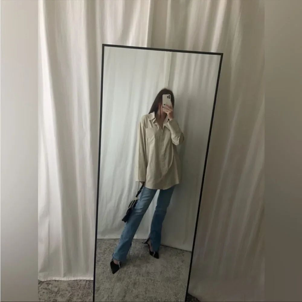 JANE button up top, beige - Picture 4 of 5